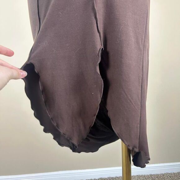 Joann’s Vintage Fairy Grunge Whimsigoth Boho Fairy Asymmetrical Ruffle Dress - Picture 2 of 4